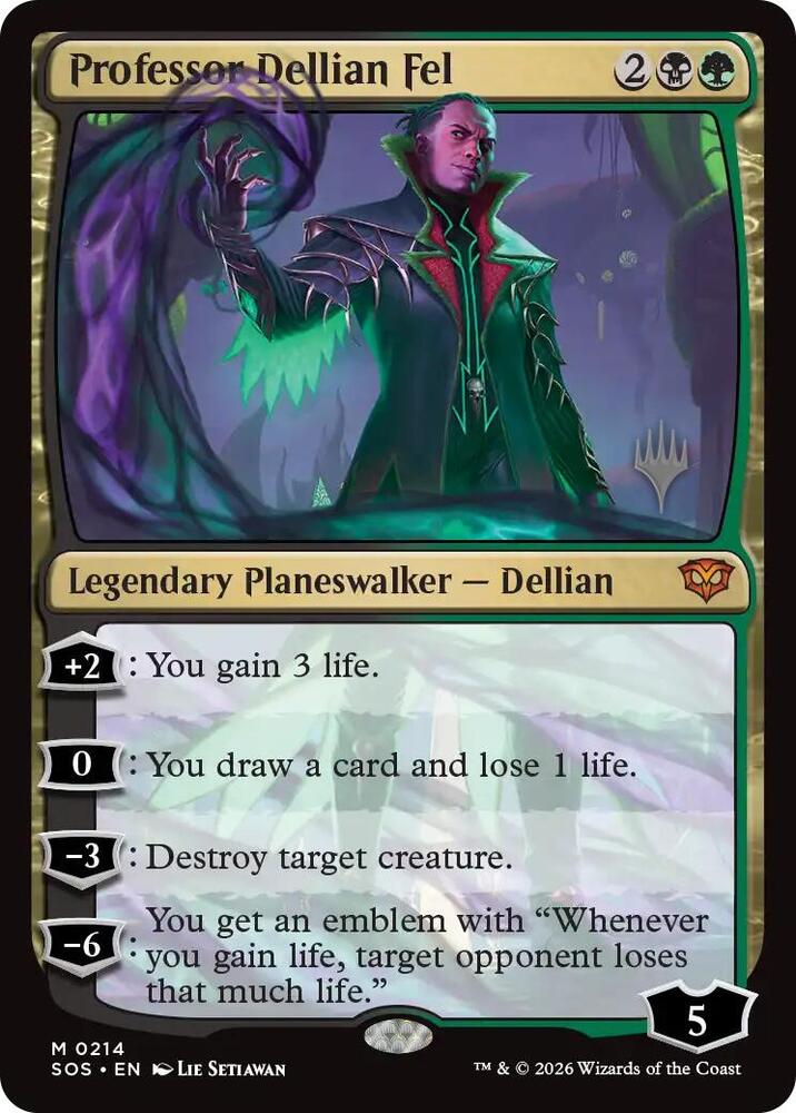 Professor Dellian Fel (214) [Secrets of Strixhaven Promos]