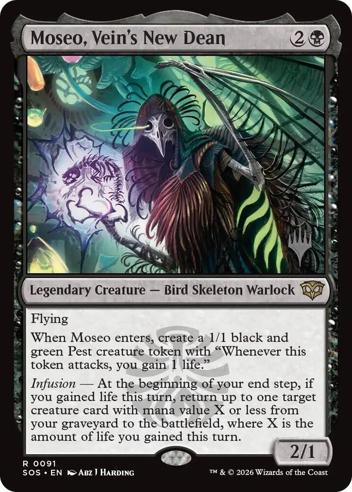 Moseo, Vein's New Dean (91) [Secrets of Strixhaven Promos]