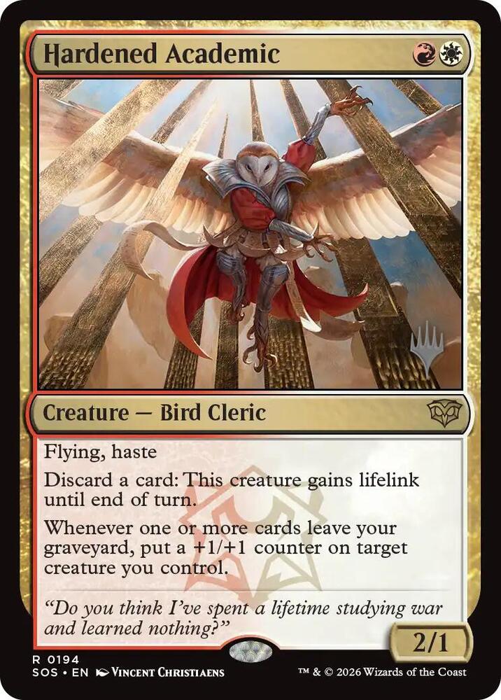 Hardened Academic (194) [Secrets of Strixhaven Promos]