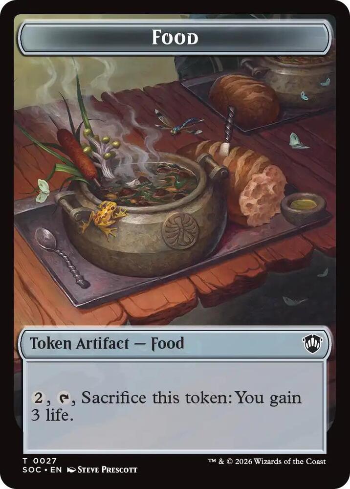 Food //  Frog Lizard Double-Sided Token (27 // 16) [Secrets of Strixhaven Commander]