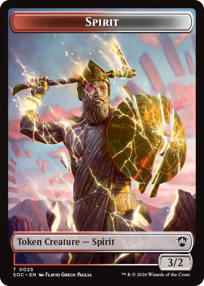 Spirit (0025) // Rogue Double-Sided Token (25 // 10) [Secrets of Strixhaven Commander]