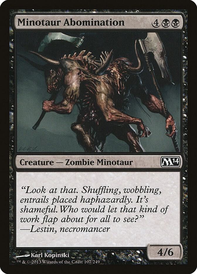 Minotaur Abomination (107) [Magic 2014]