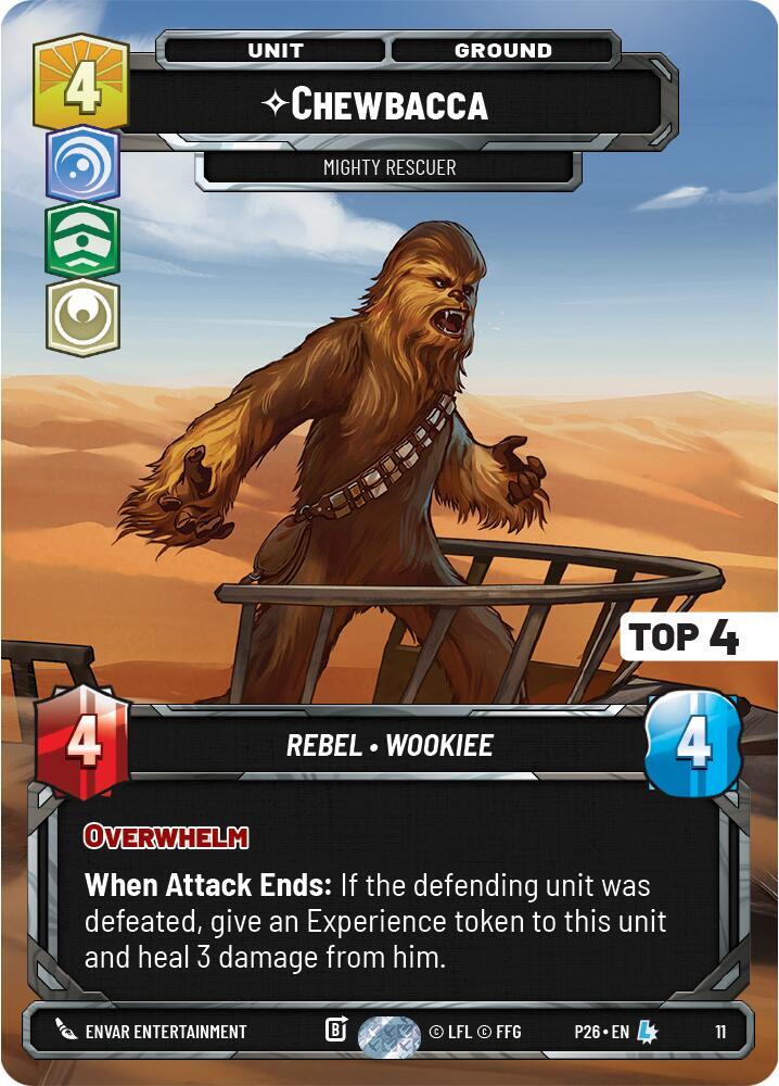 Chewbacca - Mighty Rescuer (Top 4) (11) [Organized Play Promos]