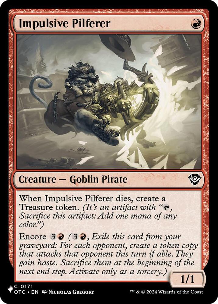 Impulsive Pilferer (171) [The List]