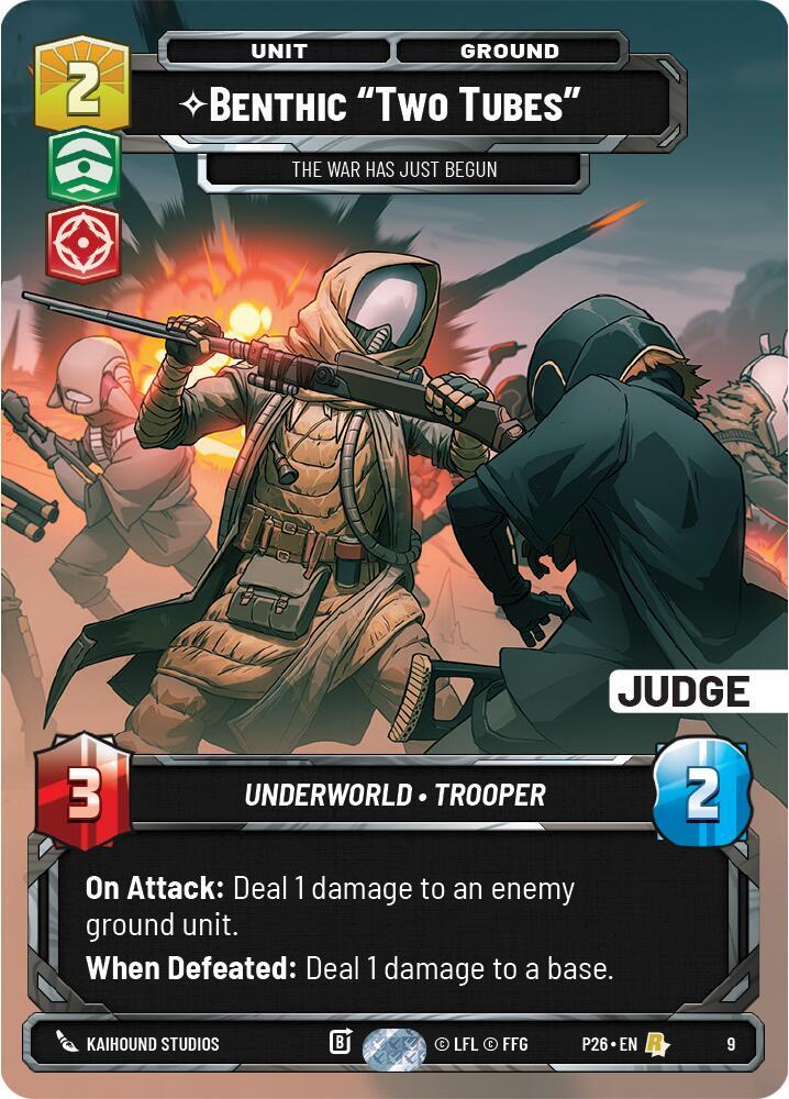 Benthic "Two Tubes" - The War Has Just Begun (9) [Judge Promos]