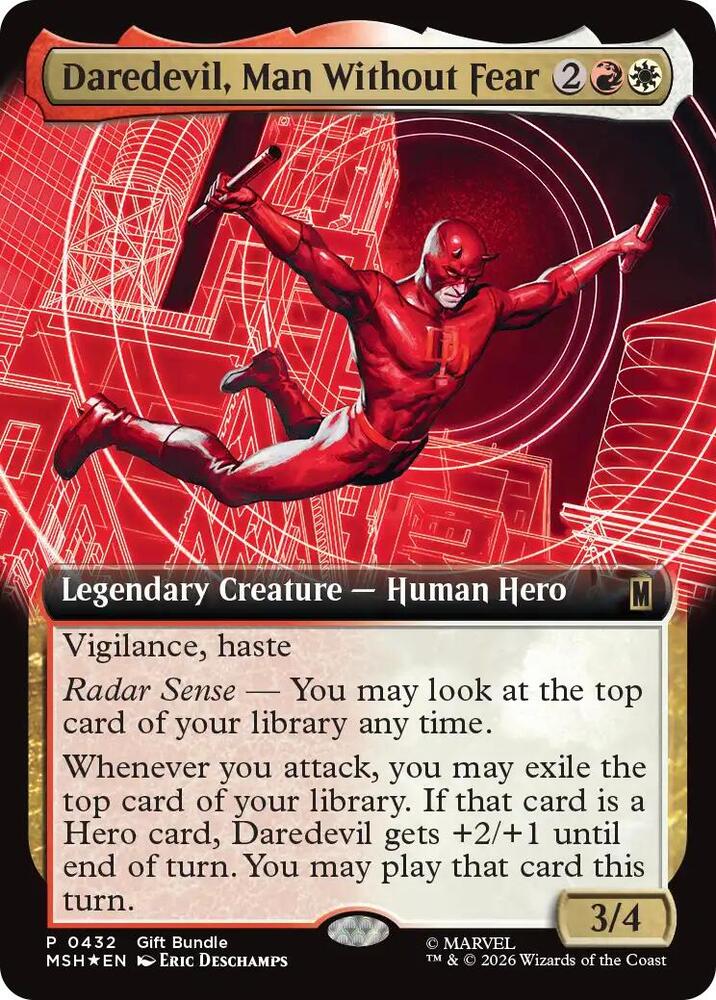Daredevil, Man Without Fear (Extended Art) (432) [Unique and Miscellaneous Promos]