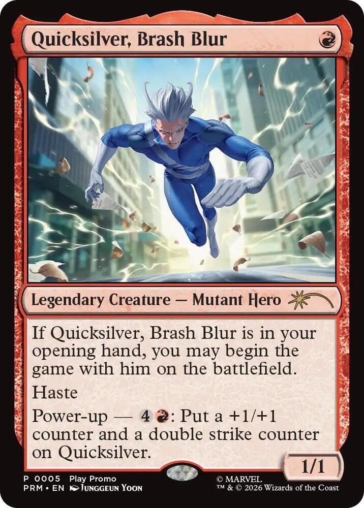 Quicksilver, Brash Blur (4) [Standard Showdown Promos]