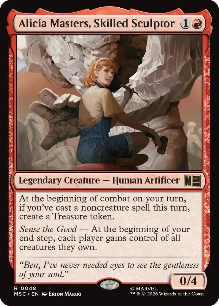 Alicia Masters, Skilled Sculptor (48) [Marvel Super Heroes Commander]