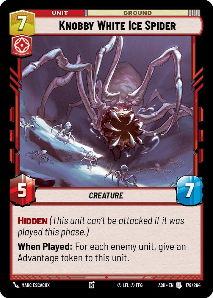 Knobby White Ice Spider (178/264) [Ashes of the Empire]