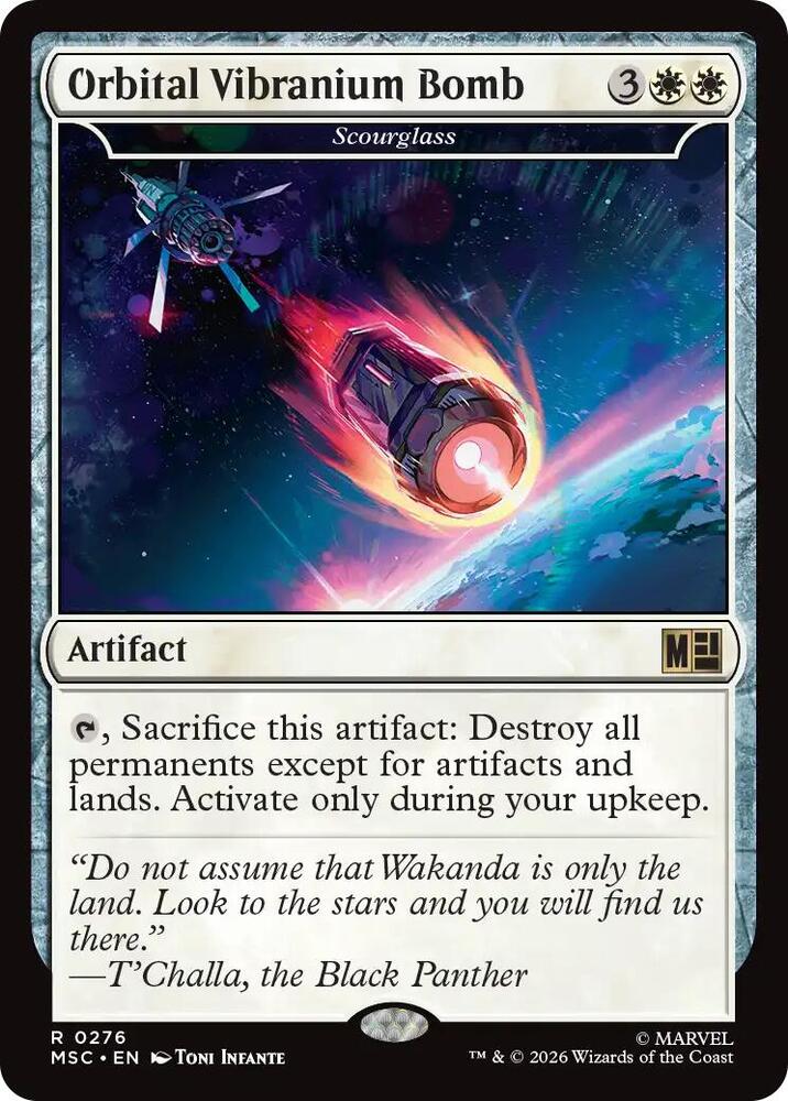 Orbital Vibranium Bomb - Scourglass (Surge Foil) (276) [Marvel Super Heroes Commander]