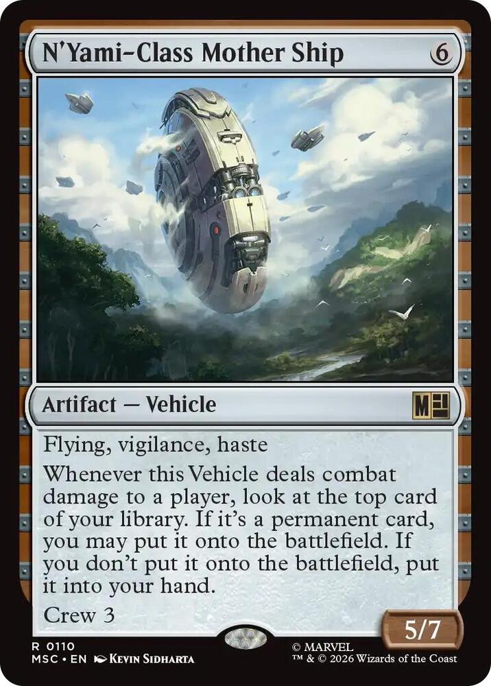 N'Yami-Class Mother Ship (Surge Foil) (110) [Marvel Super Heroes Commander]