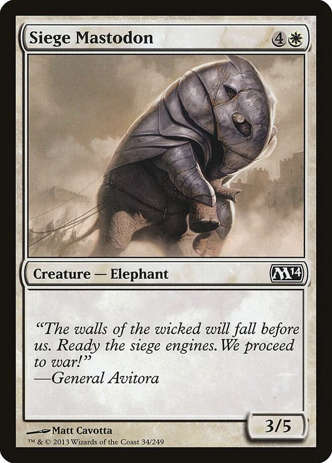 Siege Mastodon (34) [Magic 2014]
