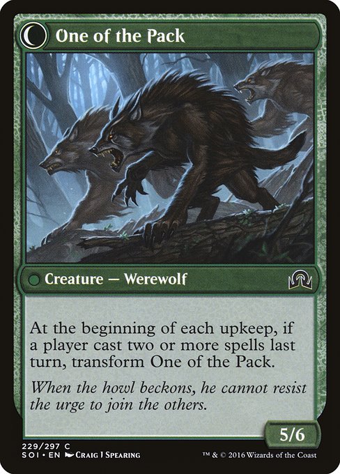 Solitary Hunter (229) [Shadows over Innistrad] Reverse