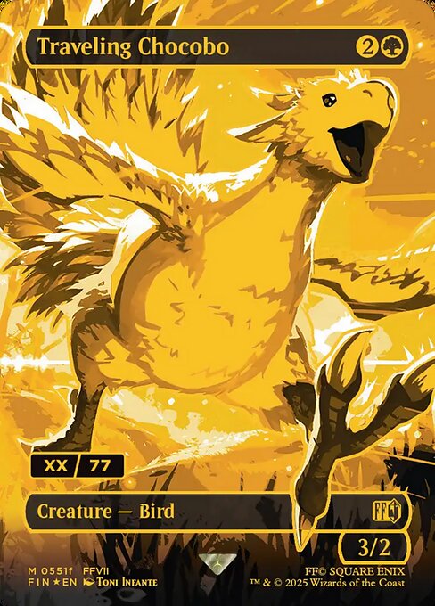 Traveling Chocobo (551f) [Final Fantasy]