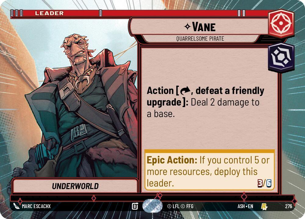 Vane - Quarrelsome Pirate (Hyperspace) (276) [Ashes of the Empire]