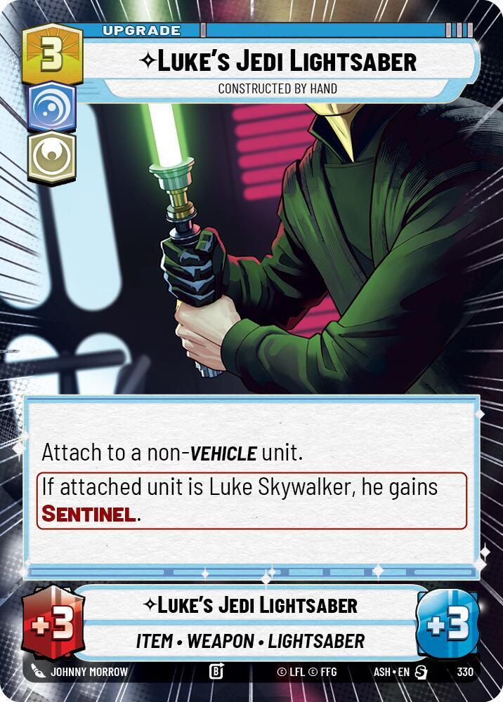 Luke's Jedi Lightsaber - Constructed by Hand (Hyperspace) (330) [Ashes of the Empire]
