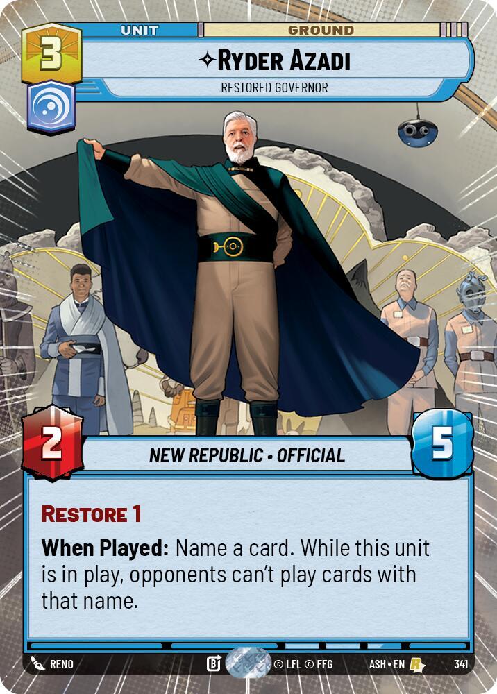Ryder Azadi - Restored Governor (Hyperspace) (341) [Ashes of the Empire]