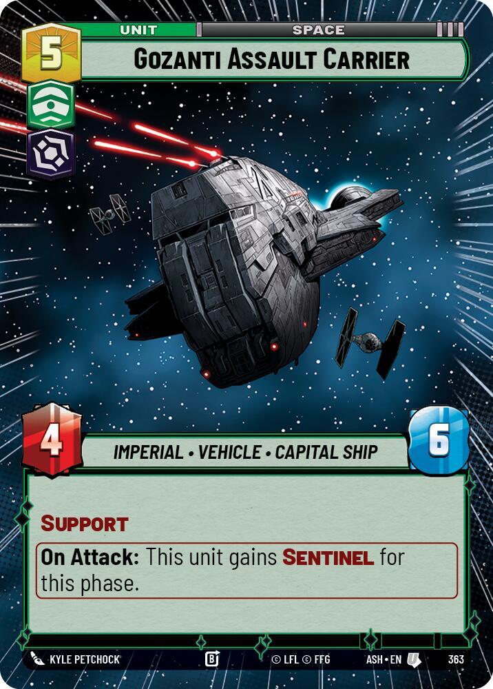 Gozanti Assault Carrier (Hyperspace) (363) [Ashes of the Empire]