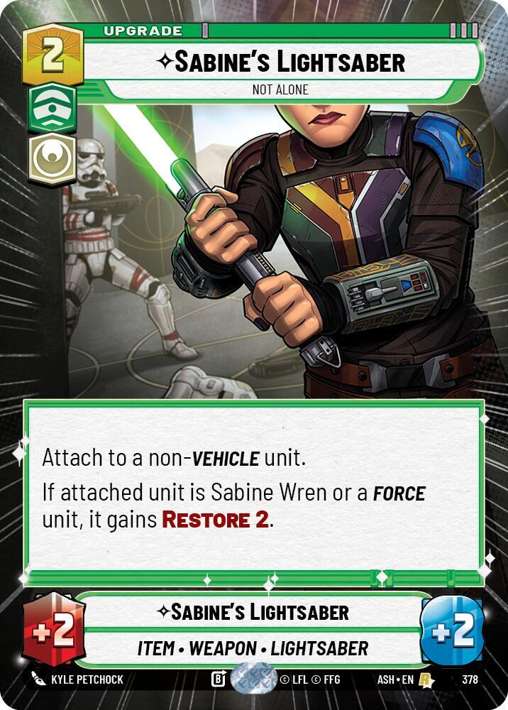 Sabine's Lightsaber - Not Alone (Hyperspace) (378) [Ashes of the Empire]