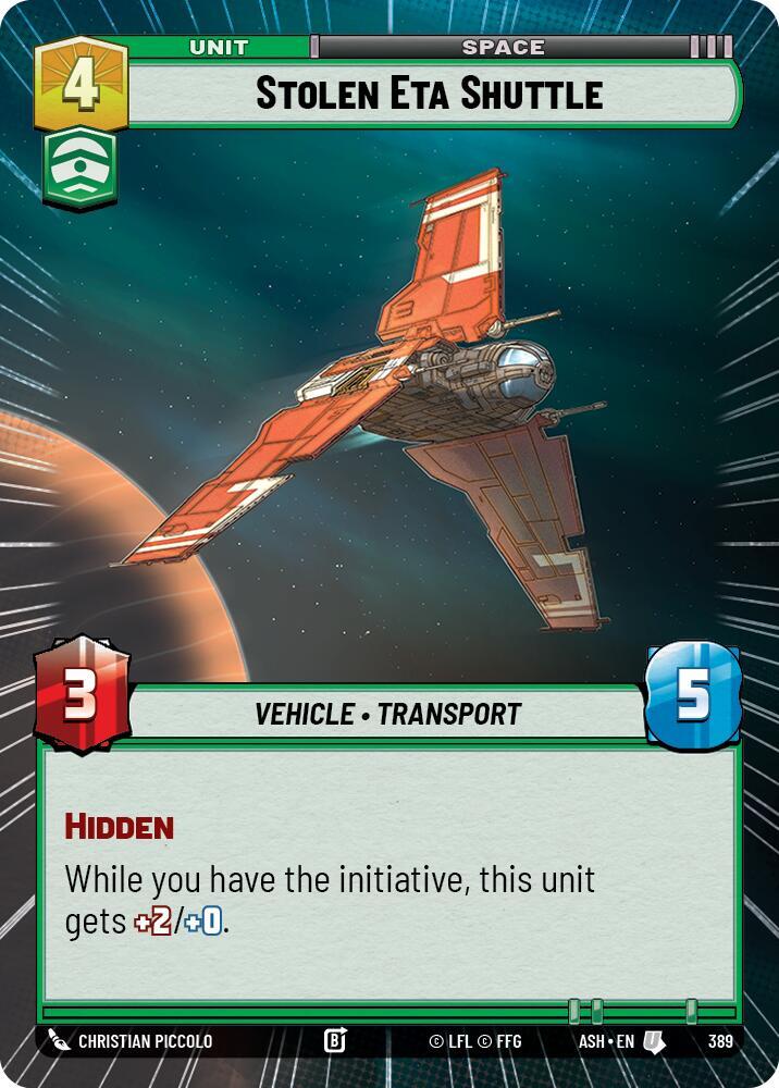 Stolen Eta Shuttle (Hyperspace) (389) [Ashes of the Empire]