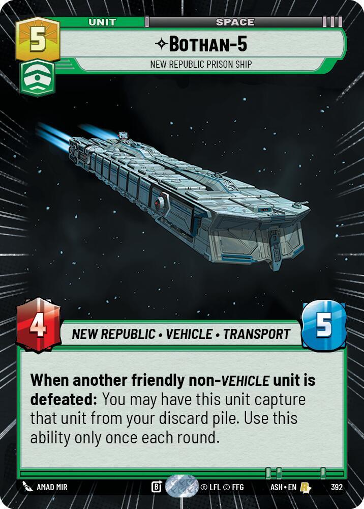 Bothan-5 - New Republic Prison Ship (Hyperspace) (392) [Ashes of the Empire]
