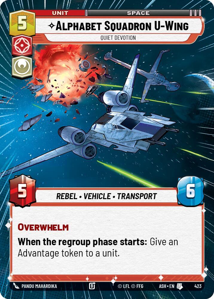 Alphabet Squadron U-Wing - Quiet Devotion (Hyperspace) (423) [Ashes of the Empire]