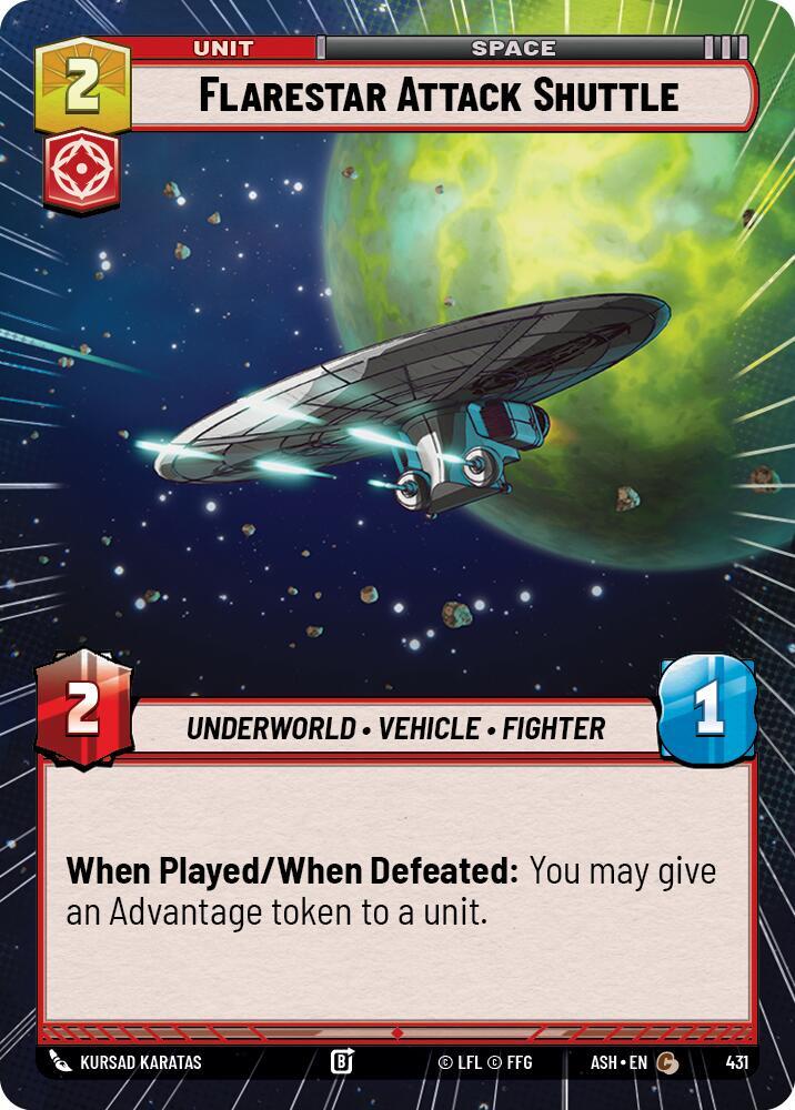 Flarestar Attack Shuttle (Hyperspace) (431) [Ashes of the Empire]
