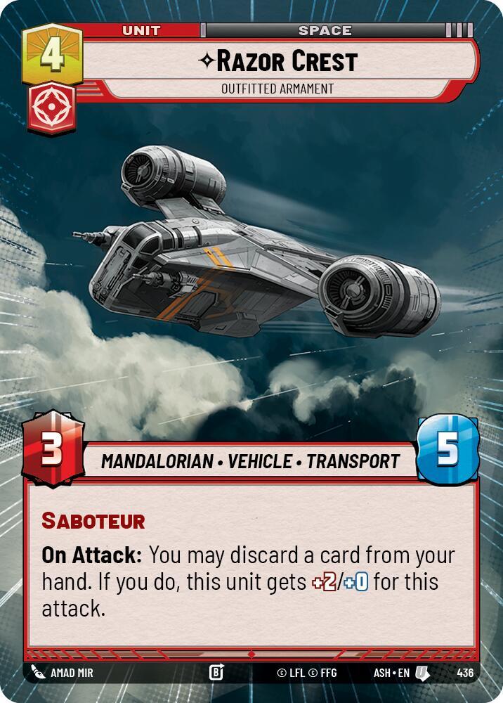 Razor Crest - Outfitted Armament (Hyperspace) (436) [Ashes of the Empire]