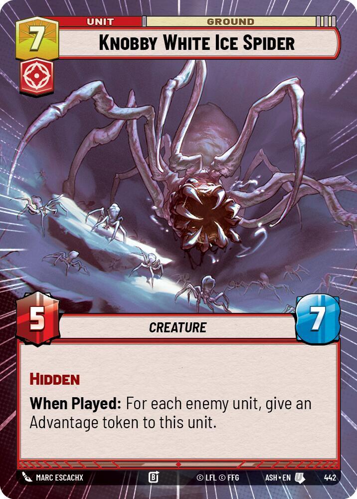 Knobby White Ice Spider (Hyperspace) (442) [Ashes of the Empire]