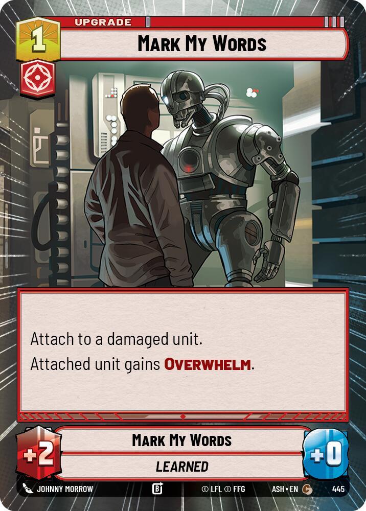 Mark My Words (Hyperspace) (445) [Ashes of the Empire]