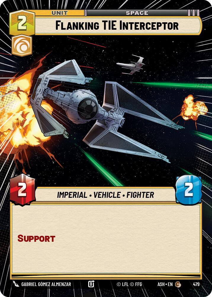 Flanking TIE Interceptor (Hyperspace) (479) [Ashes of the Empire]