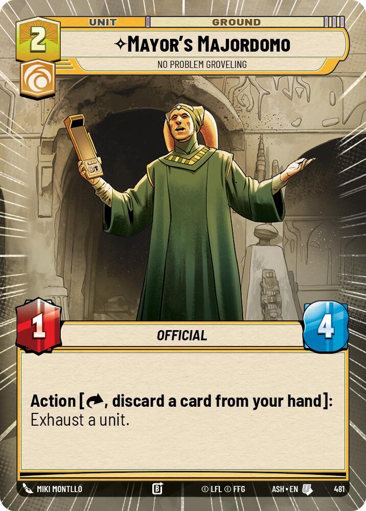 Mayor's Majordomo - No Problem Groveling (Hyperspace) (481) [Ashes of the Empire]