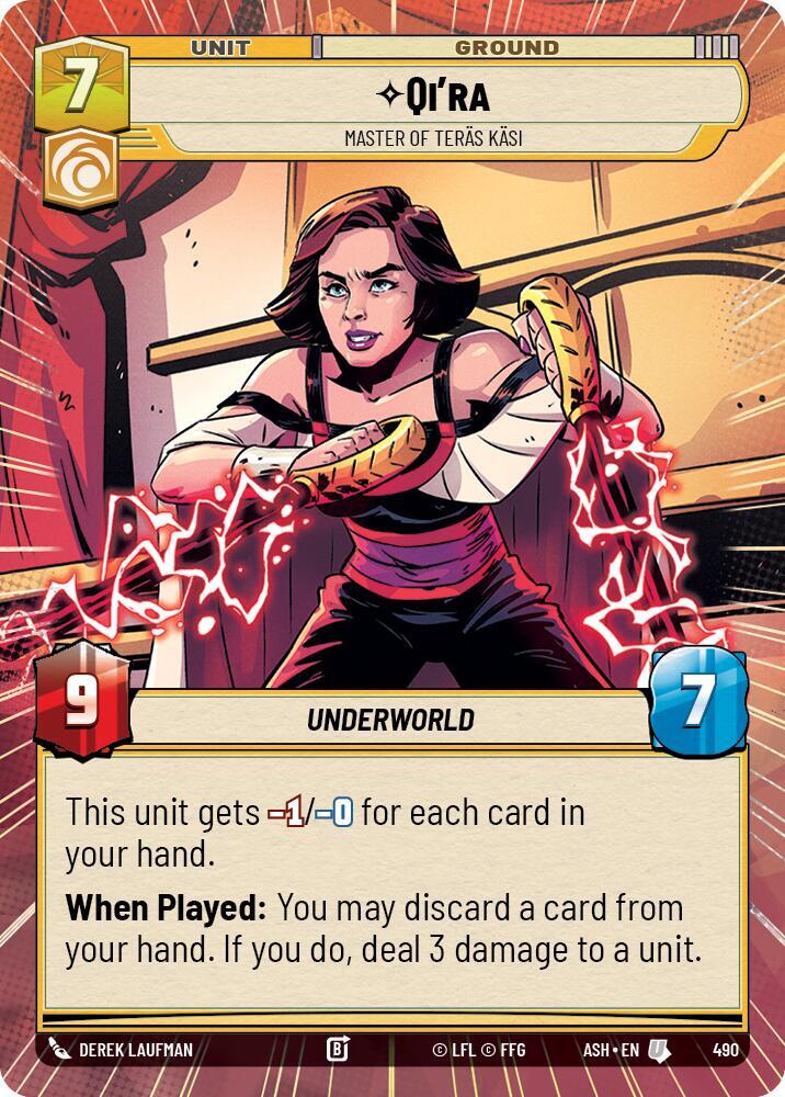Qi'ra - Master of Teras Kasi (Hyperspace) (490) [Ashes of the Empire]