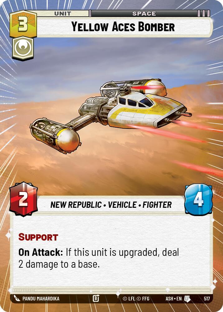 Yellow Aces Bomber (Hyperspace) (517) [Ashes of the Empire]