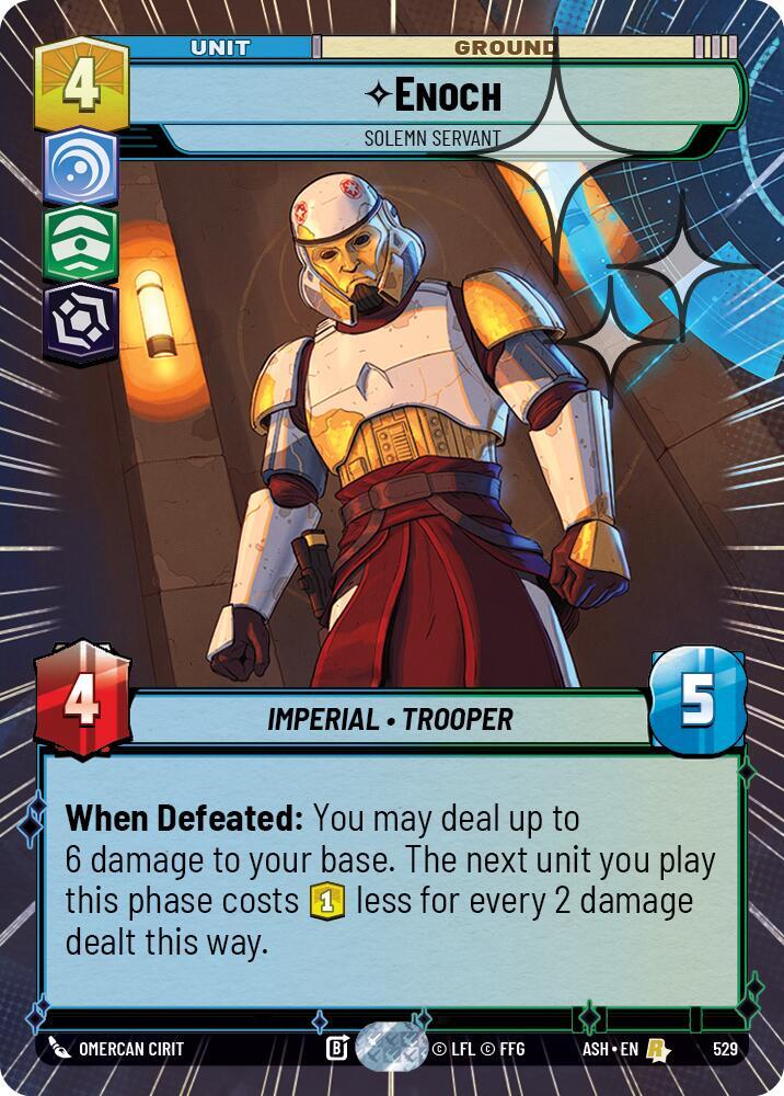 Enoch - Solemn Servant (Hyperspace Foil) (529) [Ashes of the Empire]