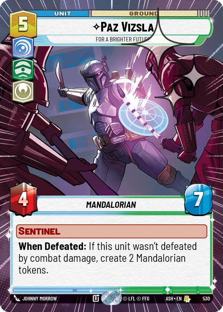 Paz Vizsla - For a Brighter Future (Hyperspace Foil) (530) [Ashes of the Empire]