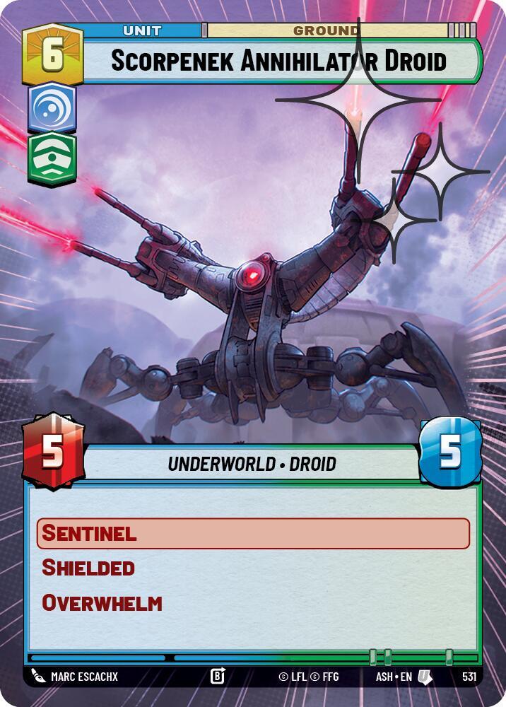 Scorpenek Annihilator Droid (Hyperspace Foil) (531) [Ashes of the Empire]