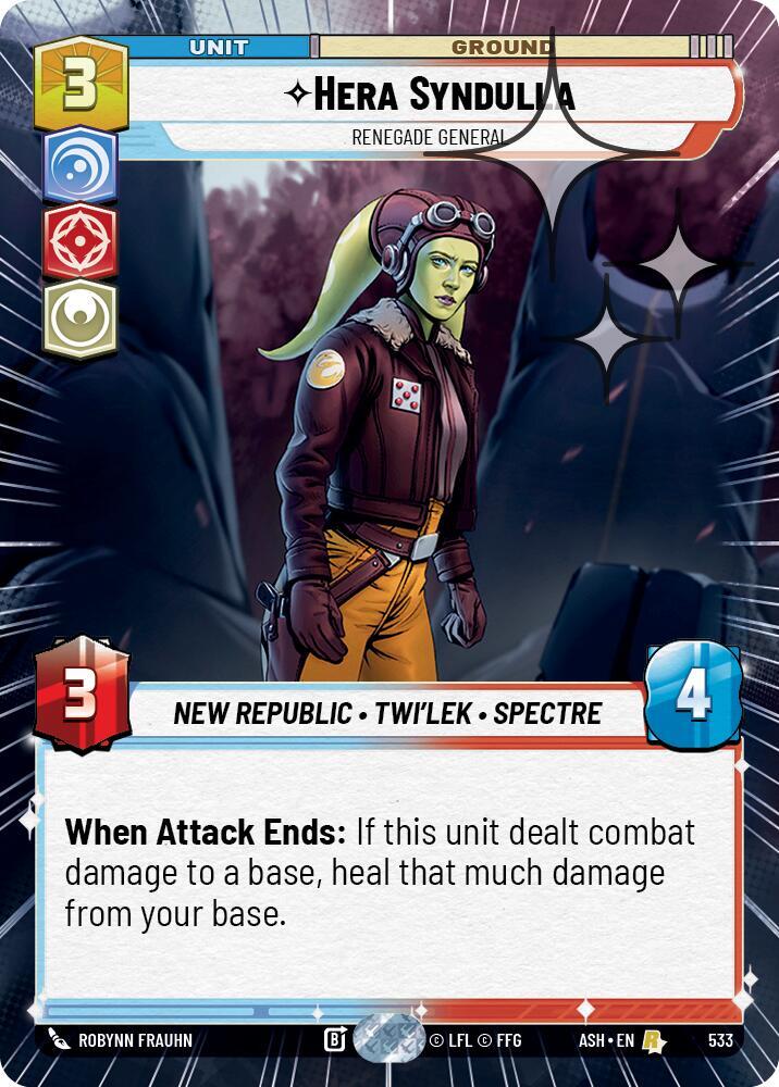 Hera Syndulla - Renegade General (Hyperspace Foil) (533) [Ashes of the Empire]