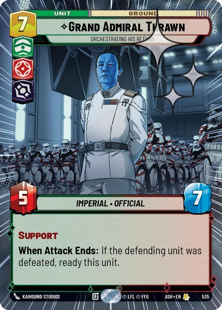 Grand Admiral Thrawn - Orchestrating His Return (Hyperspace Foil) (535) [Ashes of the Empire]