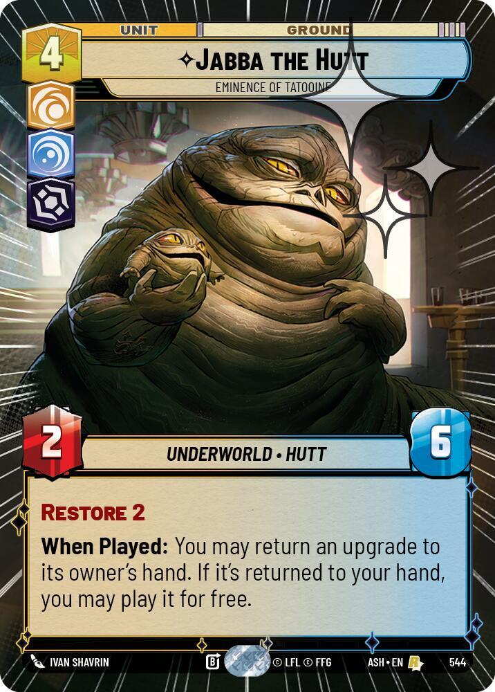 Jabba the Hutt - Eminence of Tatooine (Hyperspace Foil) (544) [Ashes of the Empire]
