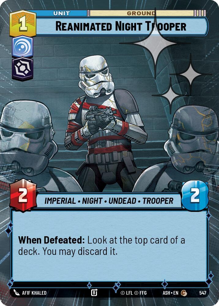 Reanimated Night Trooper (Hyperspace Foil) (547) [Ashes of the Empire]