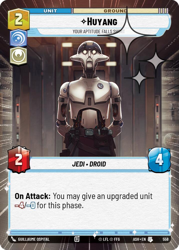 Huyang - Your Aptitude Falls Short (Hyperspace Foil) (558) [Ashes of the Empire]