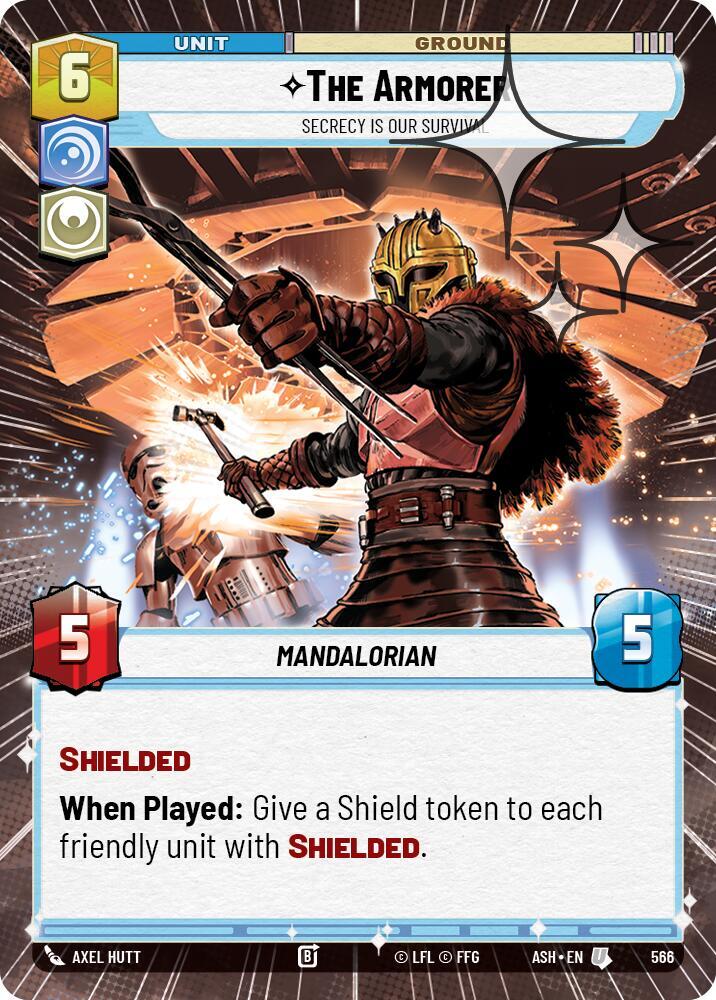 The Armorer - Secrecy is Our Survival (Hyperspace Foil) (566) [Ashes of the Empire]