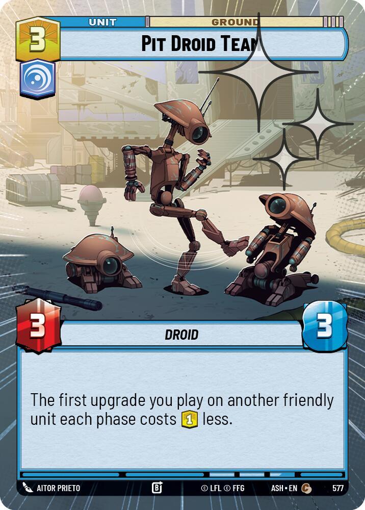 Pit Droid Team (Hyperspace Foil) (577) [Ashes of the Empire]