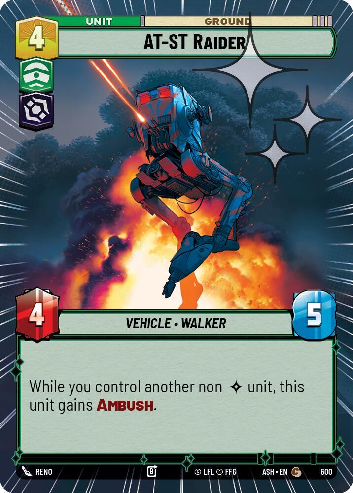 AT-ST Raider (Hyperspace Foil) (600) [Ashes of the Empire]