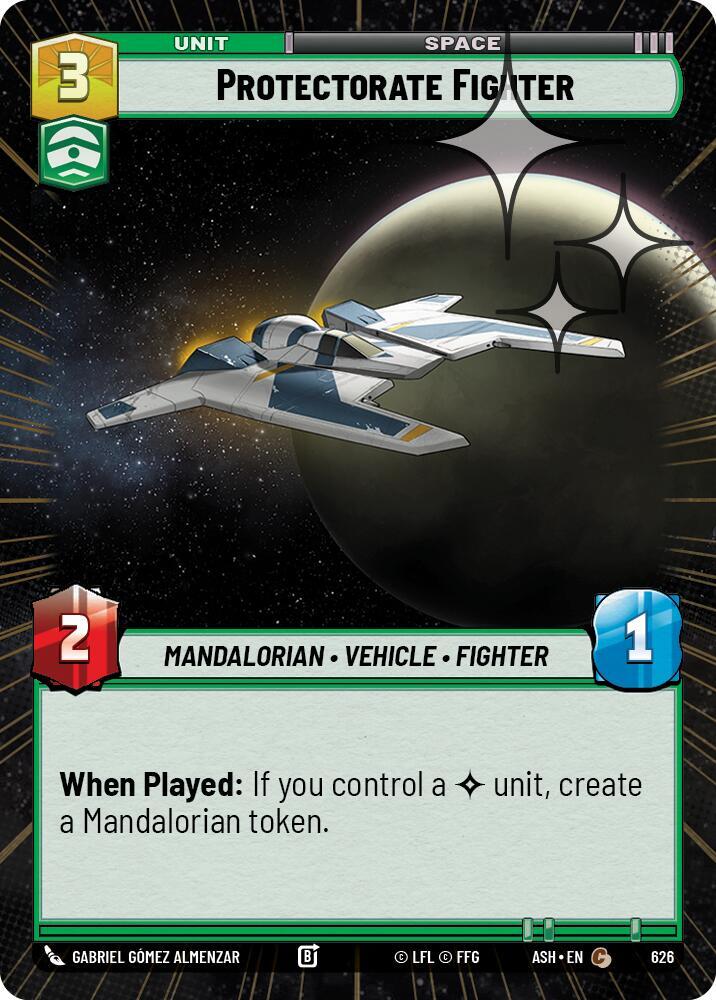 Protectorate Fighter (Hyperspace Foil) (626) [Ashes of the Empire]