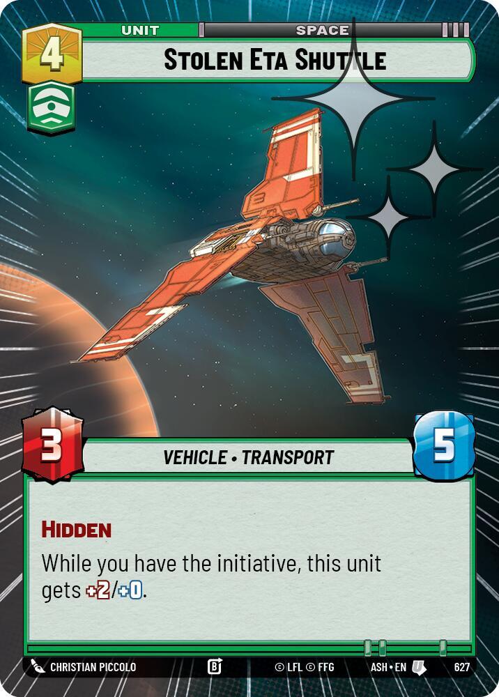 Stolen Eta Shuttle (Hyperspace Foil) (627) [Ashes of the Empire]