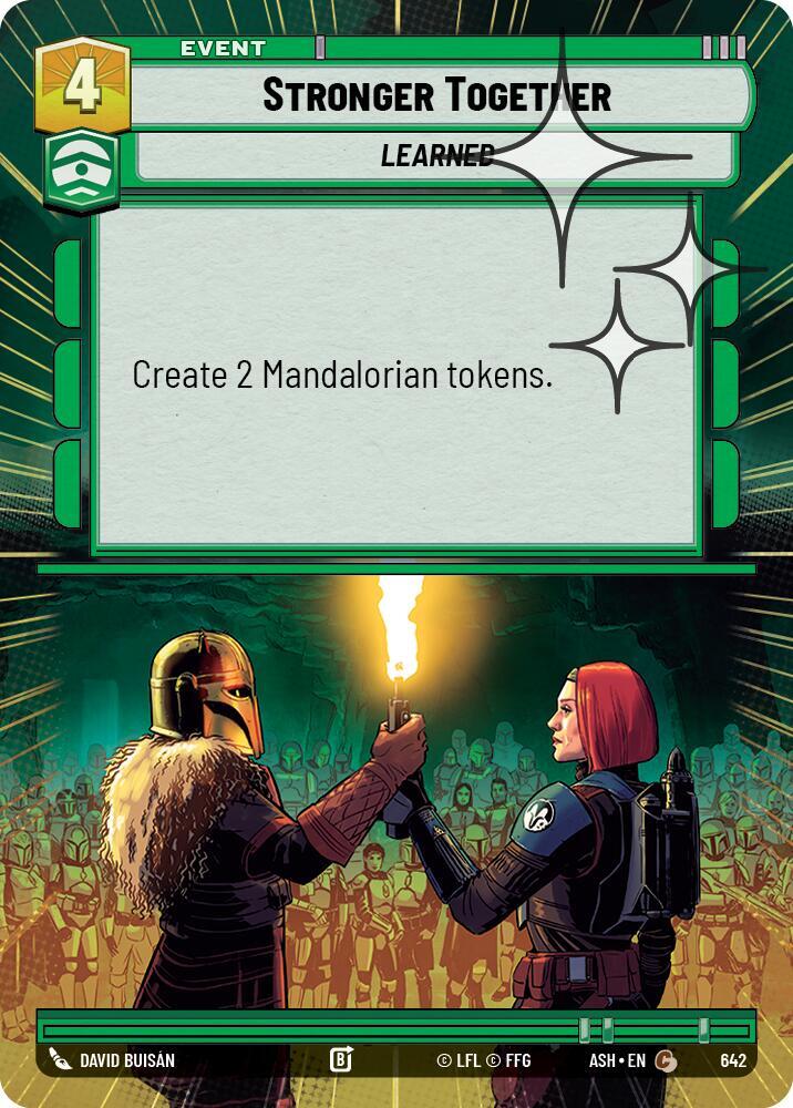 Stronger Together (Hyperspace Foil) (642) [Ashes of the Empire]