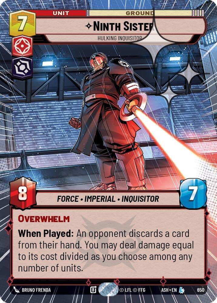 Ninth Sister - Hulking Inquisitor (Hyperspace Foil) (650) [Ashes of the Empire]