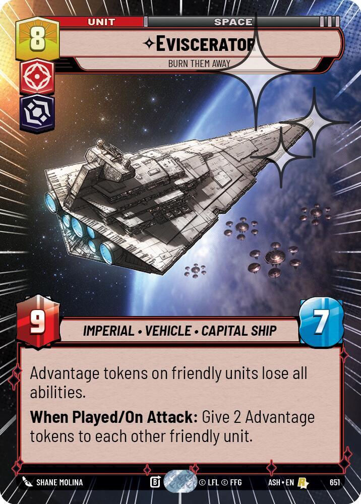 Eviscerator - Burn Them Away (Hyperspace Foil) (651) [Ashes of the Empire]
